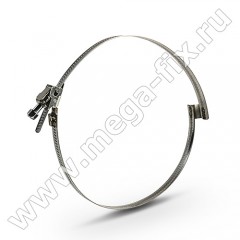 Хомут червячный с мостиком 150 170 мм